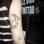 Фото рисунка тату оригами 12.10.2018 №125 - origami tattoo - tattoo-photo.ru