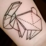 Фото рисунка тату оригами 12.10.2018 №127 - origami tattoo - tattoo-photo.ru