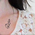 Фото рисунка тату оригами 12.10.2018 №132 - origami tattoo - tattoo-photo.ru