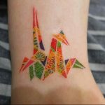 Фото рисунка тату оригами 12.10.2018 №136 - origami tattoo - tattoo-photo.ru