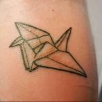 Фото рисунка тату оригами 12.10.2018 №139 - origami tattoo - tattoo-photo.ru