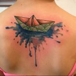 Фото рисунка тату оригами 12.10.2018 №140 - origami tattoo - tattoo-photo.ru