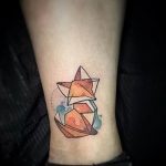 Фото рисунка тату оригами 12.10.2018 №141 - origami tattoo - tattoo-photo.ru