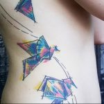 Фото рисунка тату оригами 12.10.2018 №154 - origami tattoo - tattoo-photo.ru