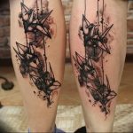 Фото рисунка тату оригами 12.10.2018 №155 - origami tattoo - tattoo-photo.ru