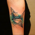 Фото рисунка тату оригами 12.10.2018 №164 - origami tattoo - tattoo-photo.ru