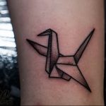 Фото рисунка тату оригами 12.10.2018 №182 - origami tattoo - tattoo-photo.ru