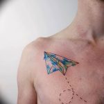 Фото рисунка тату оригами 12.10.2018 №187 - origami tattoo - tattoo-photo.ru