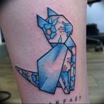 Фото рисунка тату оригами 12.10.2018 №189 - origami tattoo - tattoo-photo.ru