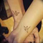 Фото рисунка тату оригами 12.10.2018 №194 - origami tattoo - tattoo-photo.ru