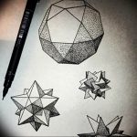 Фото рисунка тату оригами 12.10.2018 №213 - origami tattoo - tattoo-photo.ru