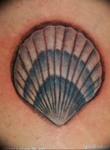Фото рисунка тату ракушка 12.10.2018 №075 - tattoo shell - tattoo-photo.ru