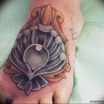 Фото рисунка тату ракушка 12.10.2018 №109 - tattoo shell - tattoo-photo.ru