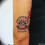 Фото рисунка тату ракушка 12.10.2018 №112 - tattoo shell - tattoo-photo.ru