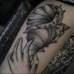 Фото рисунка тату ракушка 12.10.2018 №115 - tattoo shell - tattoo-photo.ru
