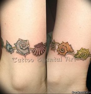 Фото рисунка тату ракушка 12.10.2018 №126 - tattoo shell - tattoo-photo.ru