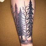 Фото рисунка тату сосна 11.10.2018 №028 - pine tattoo - tattoo-photo.ru
