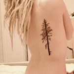 Фото рисунка тату сосна 11.10.2018 №034 - pine tattoo - tattoo-photo.ru