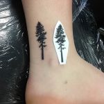 Фото рисунка тату сосна 11.10.2018 №035 - pine tattoo - tattoo-photo.ru