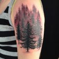 Фото рисунка тату сосна 11.10.2018 №049 - pine tattoo - tattoo-photo.ru