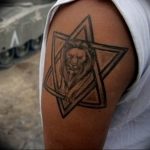 Фото рисунка тату шестиконечная звезда 12.10.2018 №007 - tattoo six poin - tattoo-photo.ru