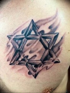 Фото рисунка тату шестиконечная звезда 12.10.2018 №016 - tattoo six poin - tattoo-photo.ru