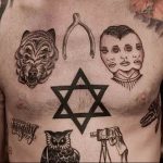 Фото рисунка тату шестиконечная звезда 12.10.2018 №022 - tattoo six poin - tattoo-photo.ru