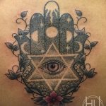 Фото рисунка тату шестиконечная звезда 12.10.2018 №023 - tattoo six poin - tattoo-photo.ru