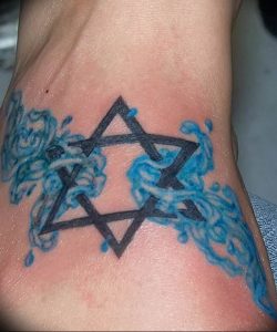 Фото рисунка тату шестиконечная звезда 12.10.2018 №028 - tattoo six poin - tattoo-photo.ru