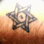 Фото рисунка тату шестиконечная звезда 12.10.2018 №029 - tattoo six poin - tattoo-photo.ru