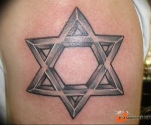 Фото рисунка тату шестиконечная звезда 12.10.2018 №030 - tattoo six poin - tattoo-photo.ru