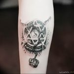 Фото рисунка тату шестиконечная звезда 12.10.2018 №040 - tattoo six poin - tattoo-photo.ru
