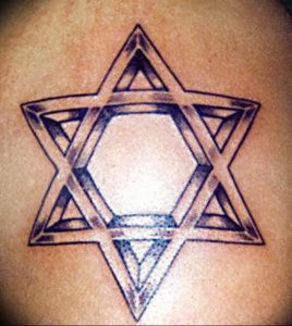 Фото рисунка тату шестиконечная звезда 12.10.2018 №045 - tattoo six poin - tattoo-photo.ru