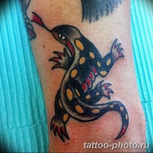 Фото рисунка татуировка саламандра 30.10.2018 №012 - salamander tattoo - tattoo-photo.ru
