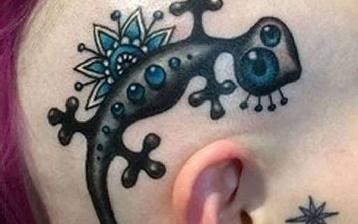 Фото рисунка татуировка саламандра 30.10.2018 №117 - salamander tattoo - tattoo-photo.ru