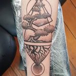 bonsai tree tattoo meaning Geometric bonsai tree Swirly Sinatra