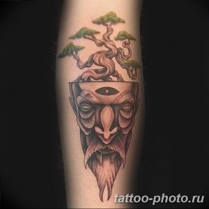 Фото тату Бонсай 26.10.2018 №105 - tattoo bonsai - tattoo-photo.ru