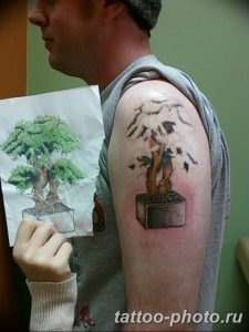 Фото тату Бонсай 26.10.2018 №111 - tattoo bonsai - tattoo-photo.ru