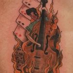 Фото тату Виолончель 26.10.2018 №005 - photo tattoo cello - tattoo-photo.ru