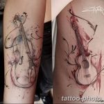 Фото тату Виолончель 26.10.2018 №028 - photo tattoo cello - tattoo-photo.ru