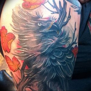 Фото тату беркут 10.10.2018 №003 - tattoo eagle - tattoo-photo.ru