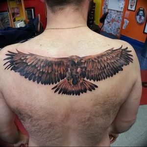 Фото тату беркут 10.10.2018 №019 - tattoo eagle - tattoo-photo.ru
