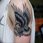 Фото тату беркут 10.10.2018 №026 - tattoo eagle - tattoo-photo.ru