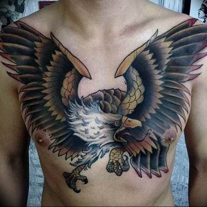 Фото тату беркут 10.10.2018 №035 - tattoo eagle - tattoo-photo.ru