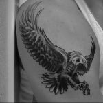 Фото тату беркут 10.10.2018 №038 - tattoo eagle - tattoo-photo.ru