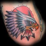 Фото тату беркут 10.10.2018 №041 - tattoo eagle - tattoo-photo.ru