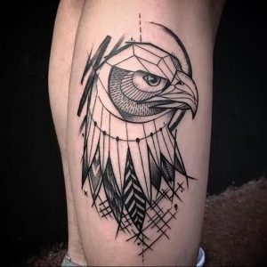 Фото тату беркут 10.10.2018 №045 - tattoo eagle - tattoo-photo.ru