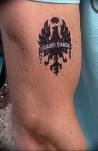 Фото тату беркут 10.10.2018 №046 - tattoo eagle - tattoo-photo.ru