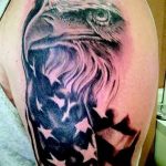 Фото тату беркут 10.10.2018 №047 - tattoo eagle - tattoo-photo.ru