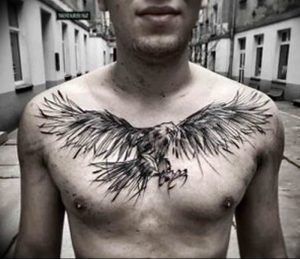 Фото тату беркут 10.10.2018 №050 - tattoo eagle - tattoo-photo.ru